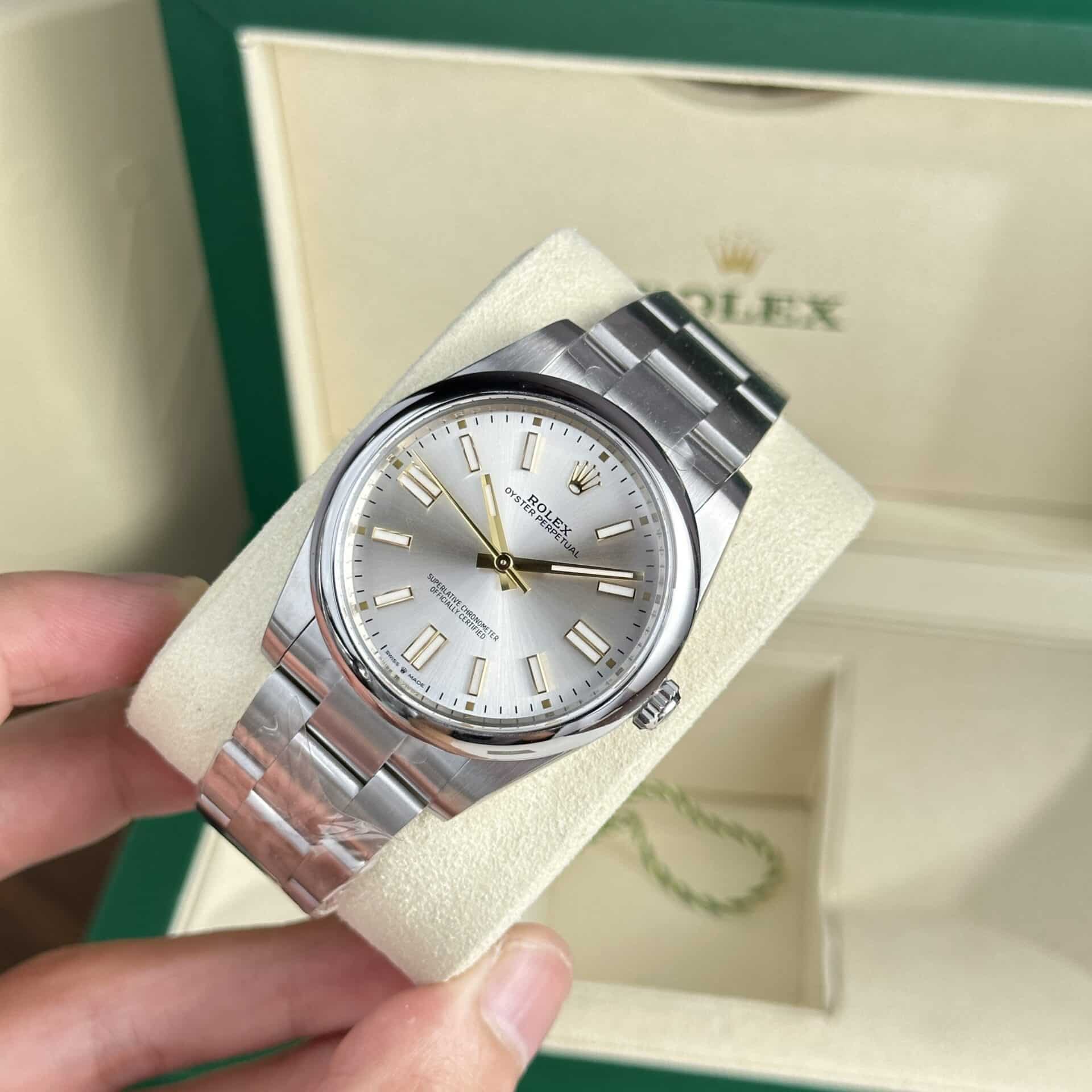 GYL Rolex Oyster Perpetual 41 124300-0001 Silver Dial Best Quality Replica Clean Factory-GYL-GaiYalun