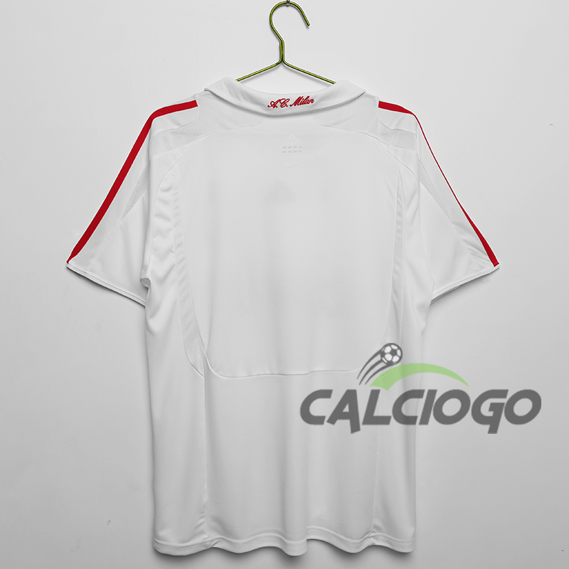 Maglia Storica AC Milan Bianco Away 2007-2008