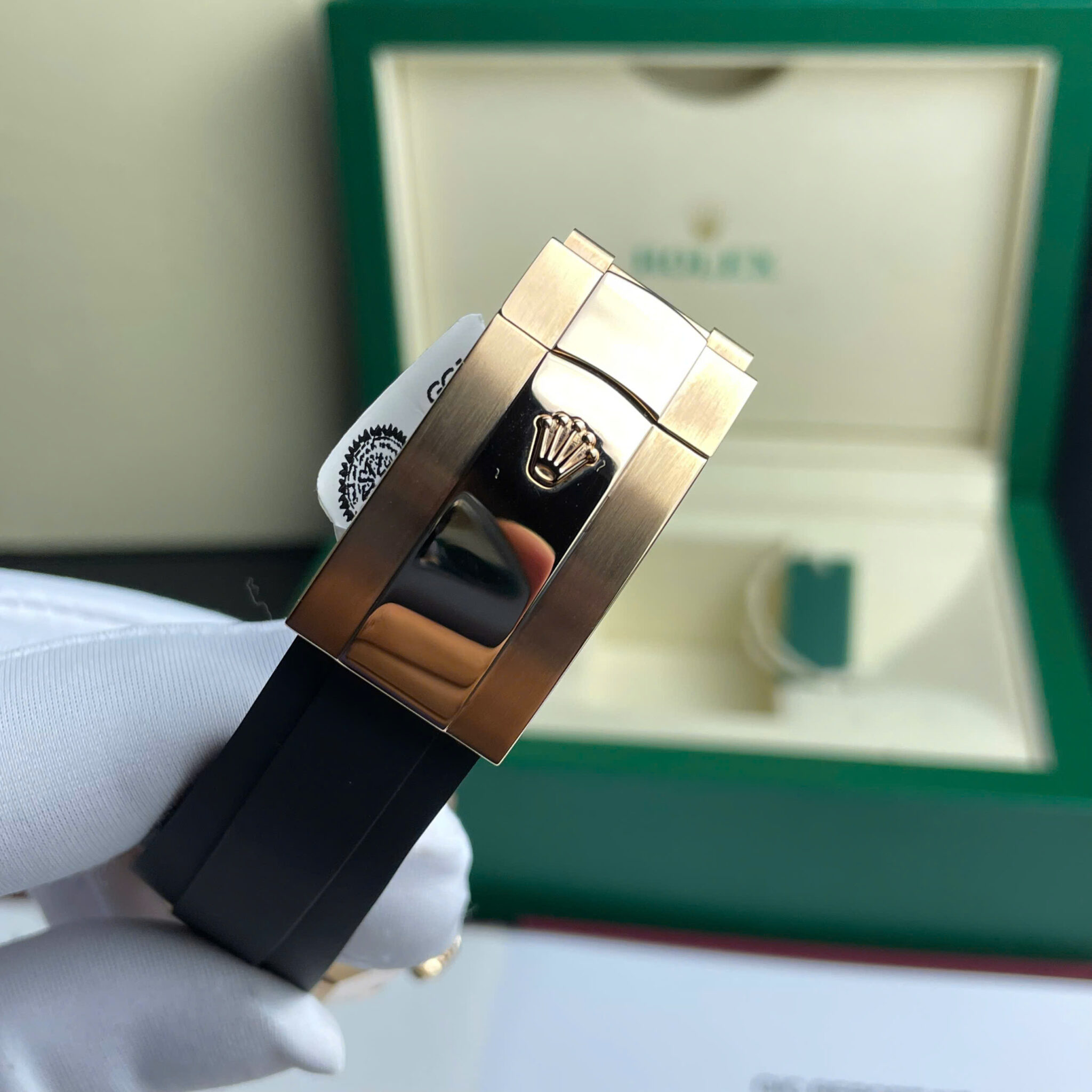 GYL Rolex Sky-Dweller 326934 Brown Dial 18K Gold Wrapped Rubber Strap Best Replica 42mm-GYL-GaiYalun