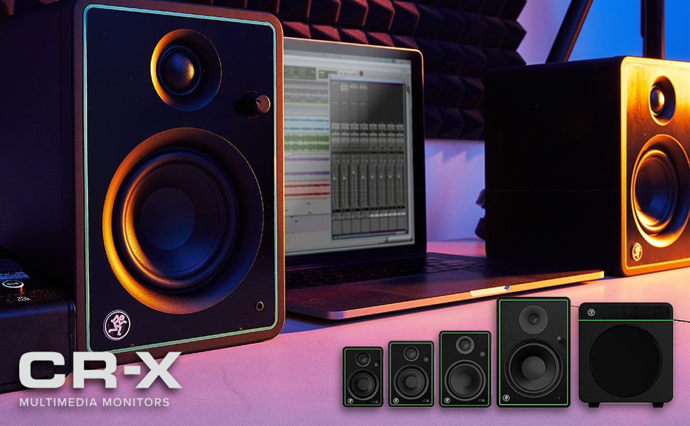 Mackie. CR-X. CR. Studio Monitors. Computer Speakers