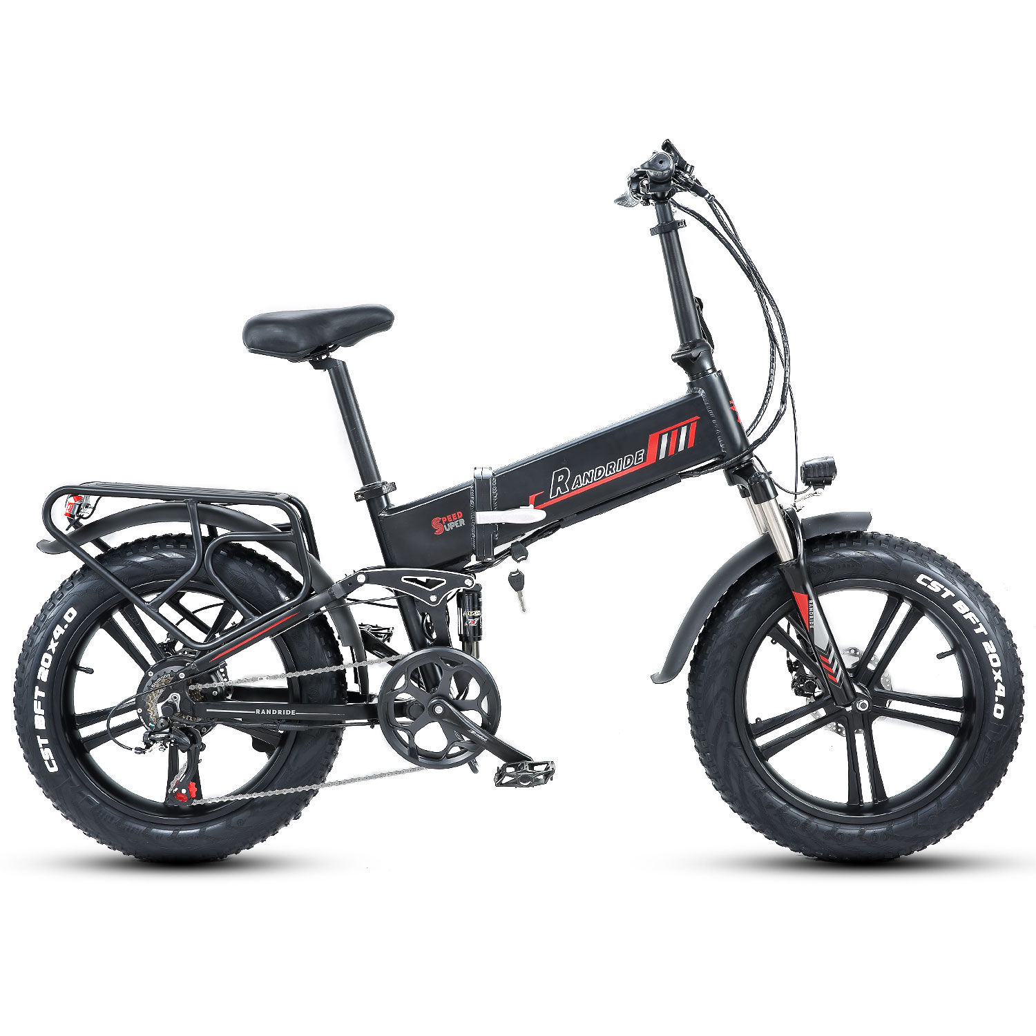 Folding fat tire ebike