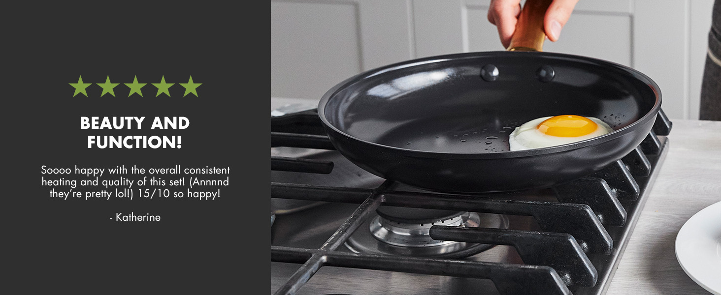 GreenPan, Ceramic Nonstick, PFAS-Free, Non-Toxic, Cookware, Frypans, Reserve