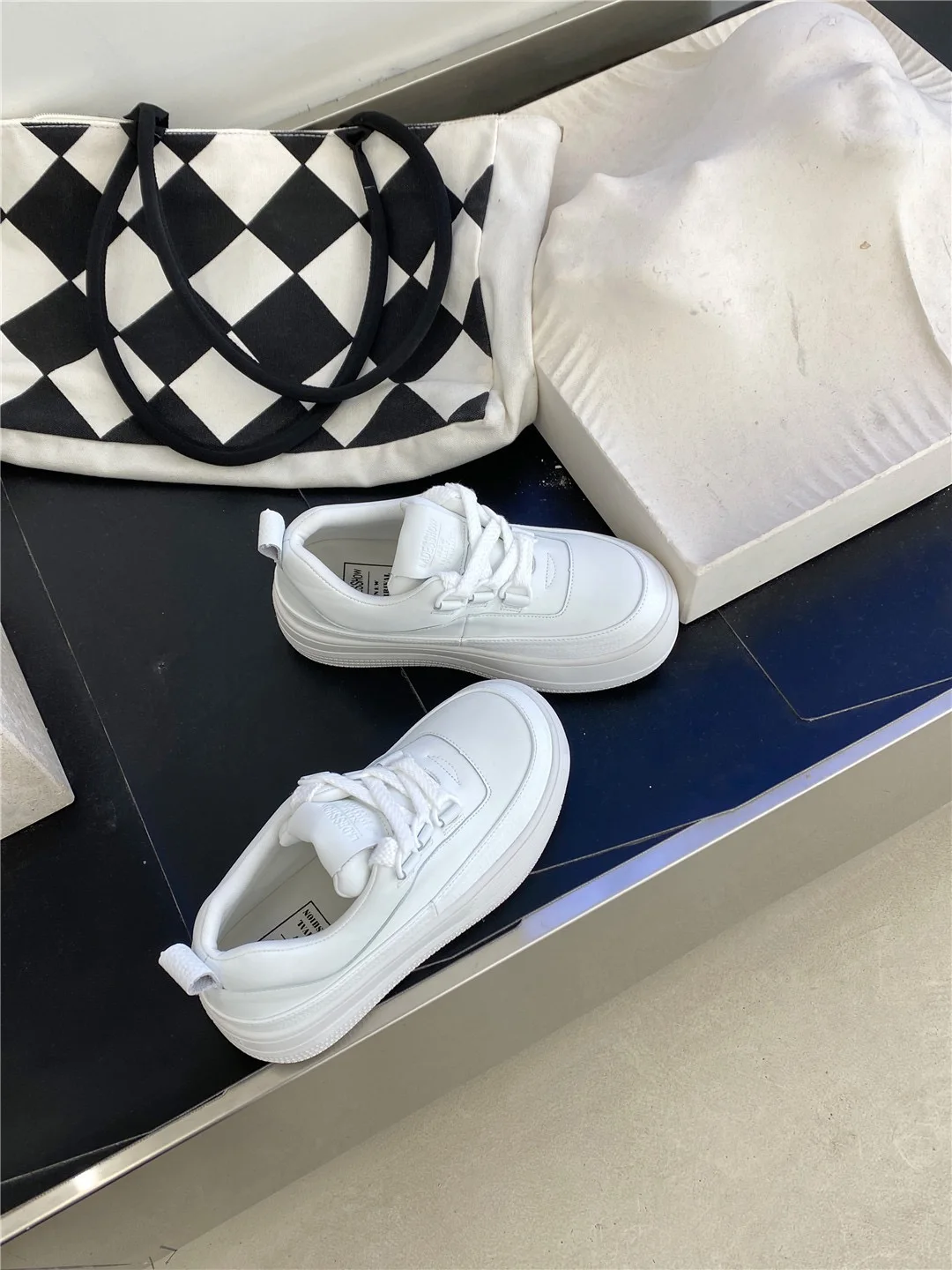 Trendy Style Designer Sneaker For Women Orange Height Increasing Thick Heels Cozy Fit Real Leather Sport Casual Shoes Cozy Fit