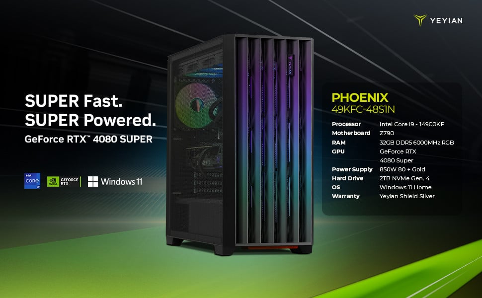 Yeyian PHOENIX-IRON MESH Gaming Desktop