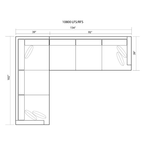 Kaylee 102" Wide Corner Sectional