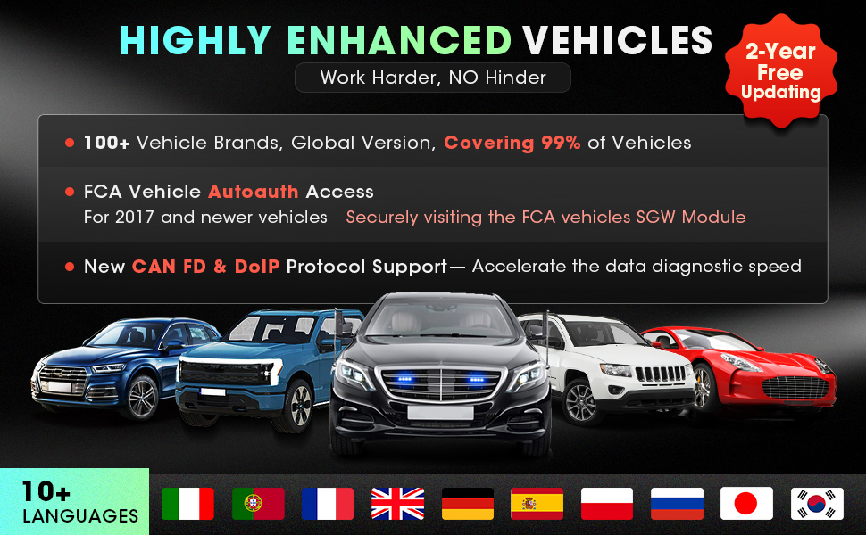 CAN FD & DoIP New Communication Protocols: Same as the X431 Series