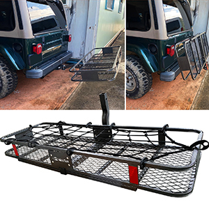 Folding Hitch Mount Cargo Carrier folding 