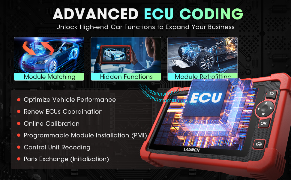 2023 New Functions for LAUNCH CRP919X -- ECU Coding & Personalization